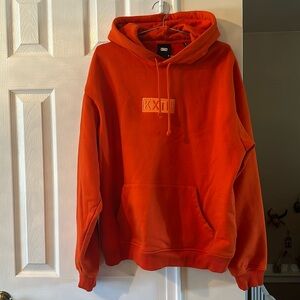 Mens Kith Thick Sweatshirt - Deep Orange- Med